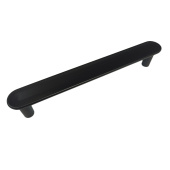 Ручка-скоба мебельная Trodos "DMZ-22650" 128мм сплав ЦАМ, черный 