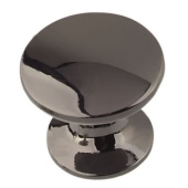 Ручка-кнопка мебельная Trodos "ZY-84" сплав ЦАМ, черный