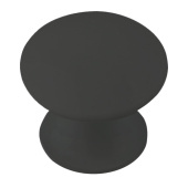 Ручка-кнопка мебельная Trodos "ZY-84" сплав ЦАМ, черный матовый, хедер