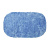 Ковер Delphinium коллекция "Овал" микрофибра 60х100см, синий